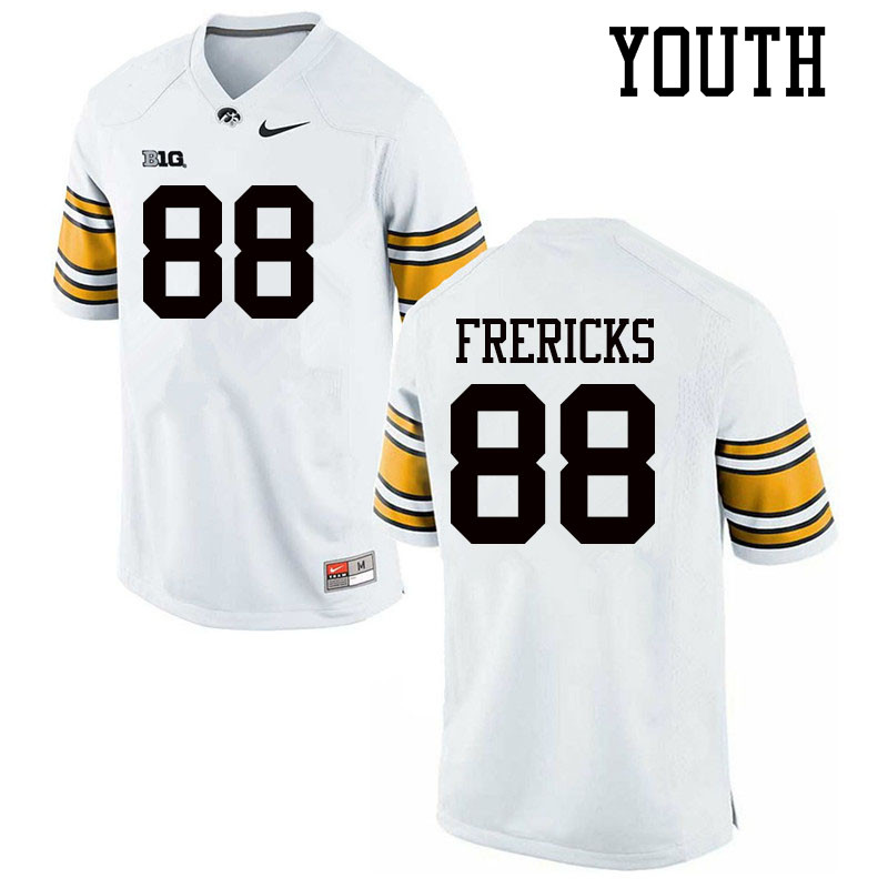 Youth #88 Jackson Frericks Iowa Hawkeyes College Football Jerseys Sale-White